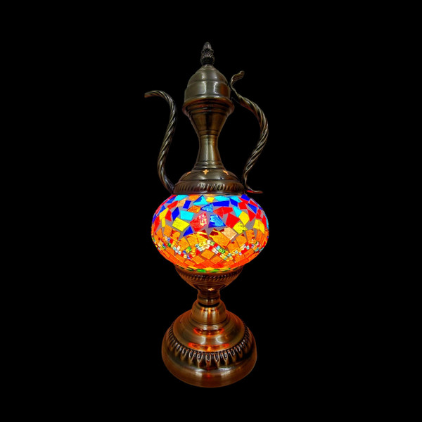 Lamp - Glass Mosaic Teapot 37x13cm 13157
