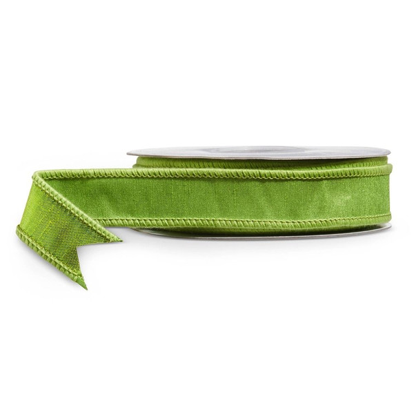 RAZ Ribbon - Green Wired Per Metre (68855) Per Metre