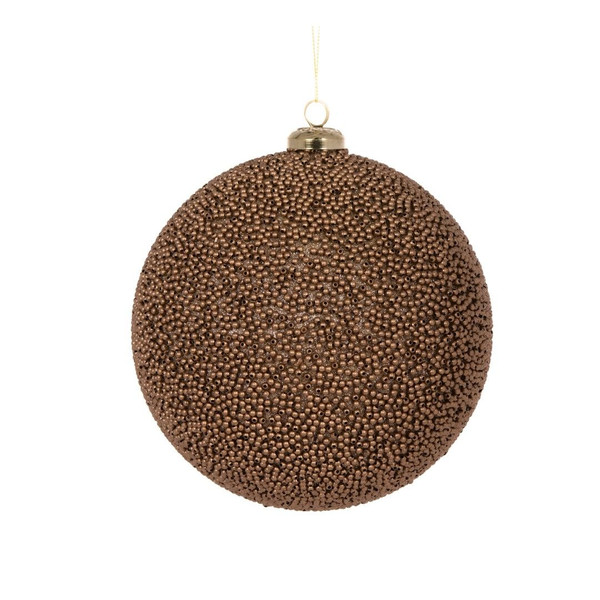 Caviar Bauble 15cm Copper