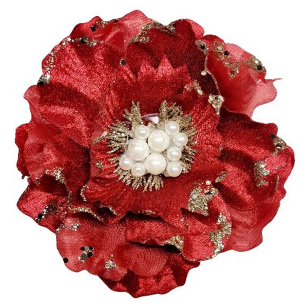 Clip On Magnolia 16cm Red