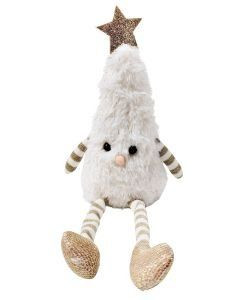 Fluffy Christmas Tree Sitting 28cm White