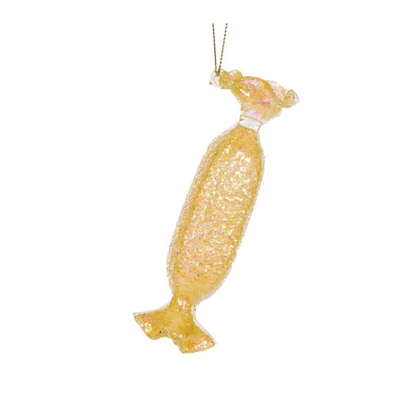 Hanging Long Candy Metallic Yellow 20cm