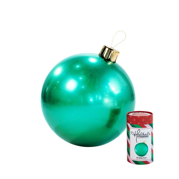 Holiball Inflatable Ornament 18'' Holly Green