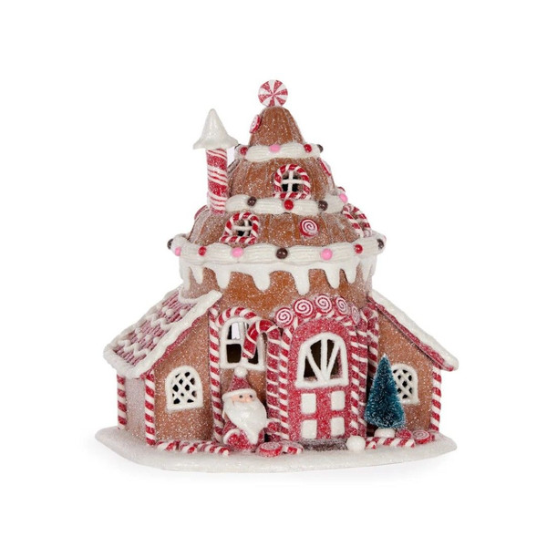 LED Piped Gingerbread Tavern