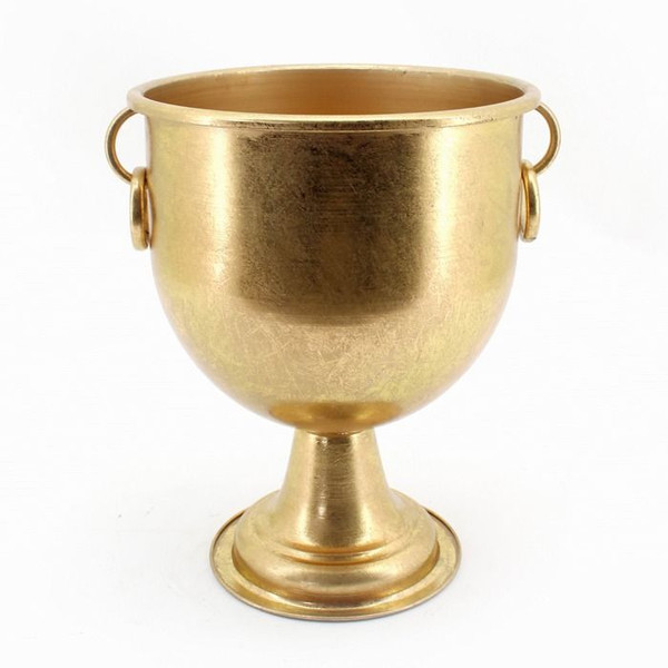 Metal Urn Pot  40cm Gold