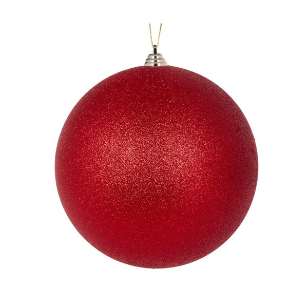 Bauble - Red Glitter 20cm