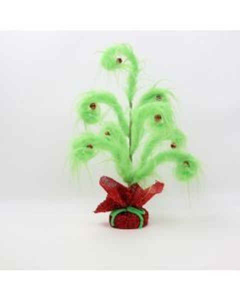 Green Furry Curly Tree 38cm