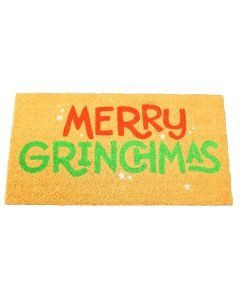Grinch Doormat - "Merry Grinchmas'