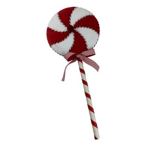 Lollypop (Fabric) - Red/White 50cm