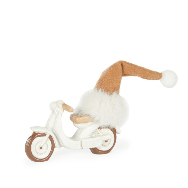 Resin Scooter w/ Santa Hat 19cm