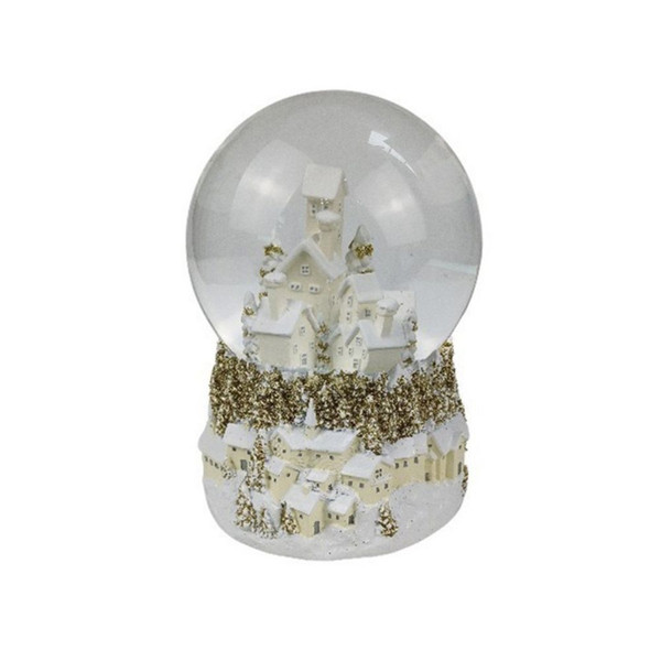 Resin Village Musical Snowglobe 16cm