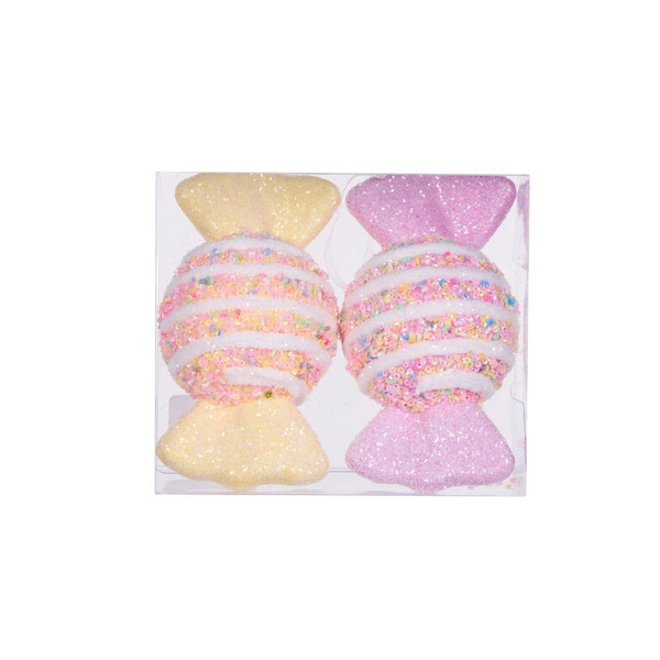 Pastel Sprinkles Wrapped Lollies