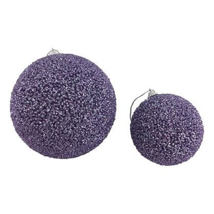 Bauble - Glitter Lilac 15cm
