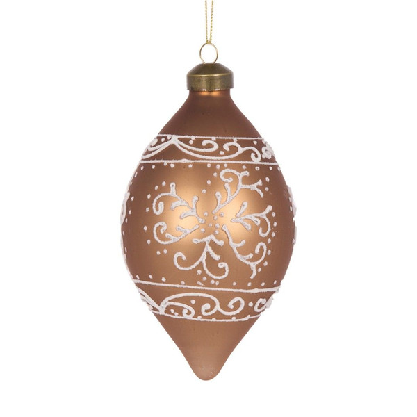 Bauble - Piped Gingerbread Drop 14cm