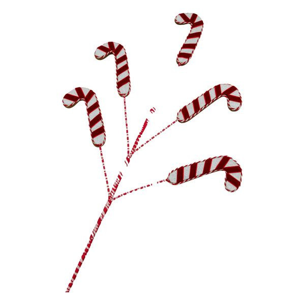 Candy Cane Spray - Red/White 70cm
