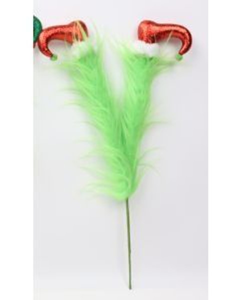 Green Furry Elf Leg Pick