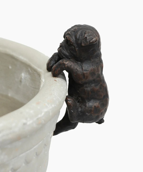 Hanging French Bulldog Dark Brown