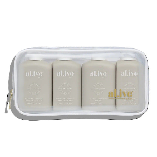 Hair & Body Travel Pack 4 x 120ml Stone
