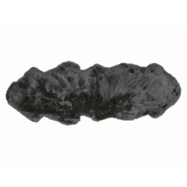 Long Wool Double Rug 180x60cm Steel - Cape View Nursery