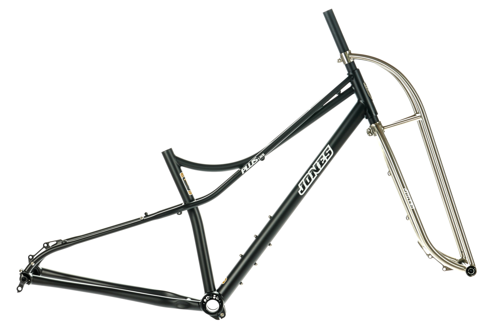JONES 566 フルカーボンロード ピスト化 Jones Steel Plus LWB Spaceframe with Fork Black (size small)