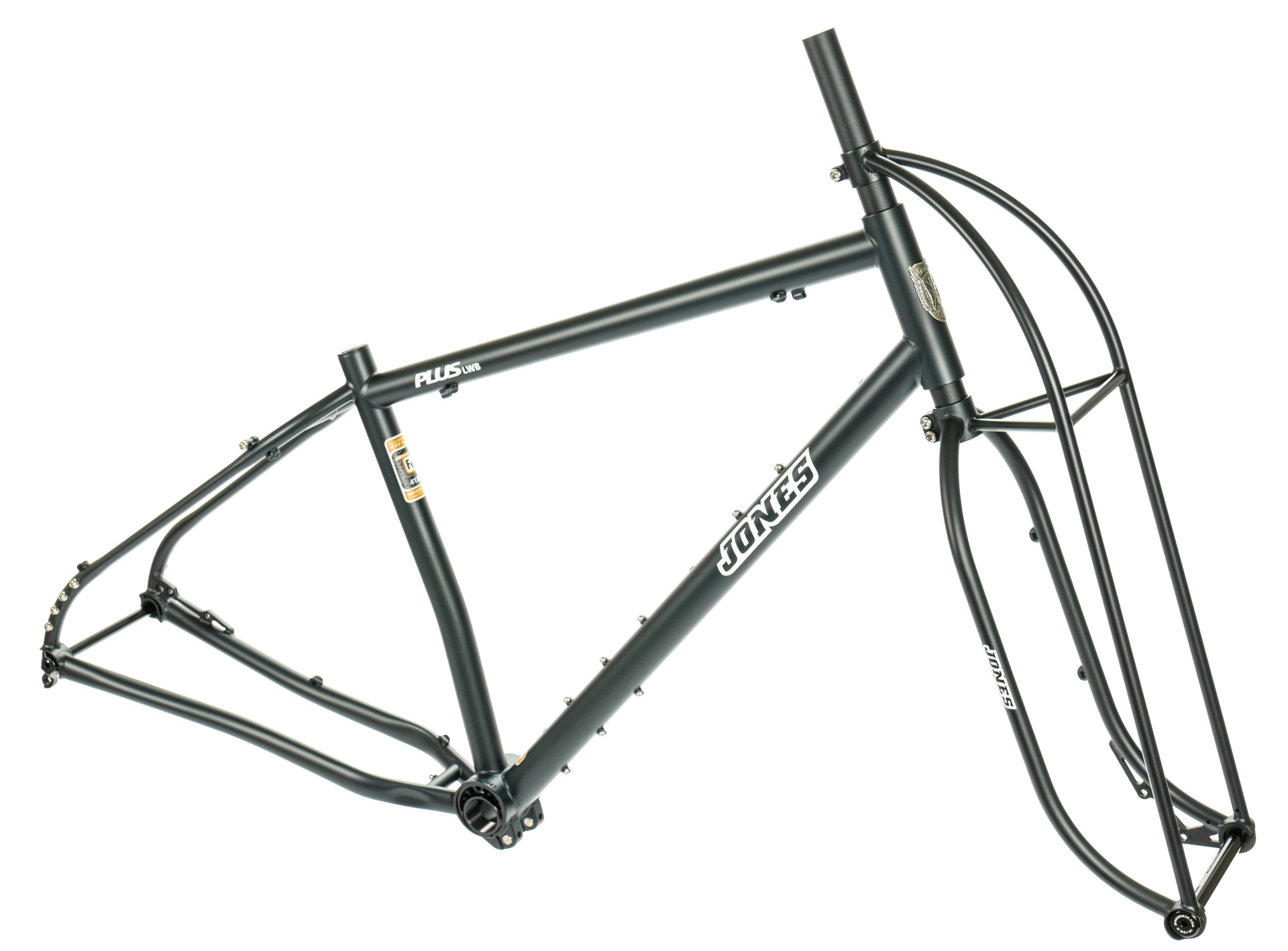 Jones Steel Plus LWB Diamond Frame with Fork Black Jones Bikes