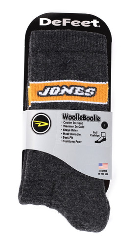 Chaussettes Cheville DeFeet Woolie Boolie - Laine Mélangée - Vert - Taille L - Homme