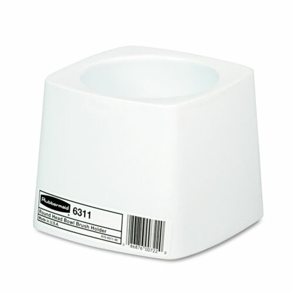 Rubbermaid Commercial Holder for Toilet Bowl Brush, White Plastic