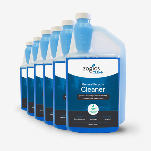 Zogics General Purpose Cleaner, 32 oz., Case of 6