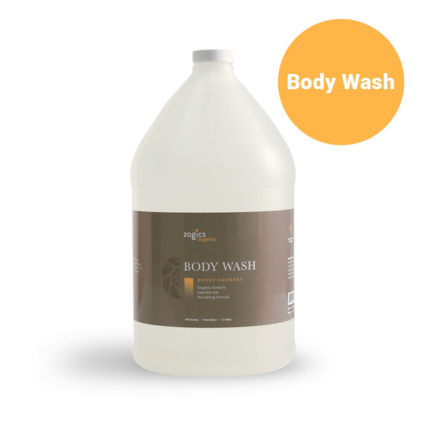 Zogics Organics Body Wash, Honey Coconut