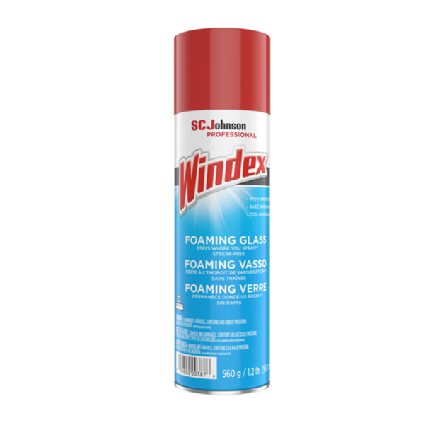 Windex Foaming Glass Cleaner with Ammonia-D, 20 oz Aerosol Spray Bottle