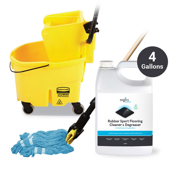 Rubber Flooring Cleaning Essentials Package