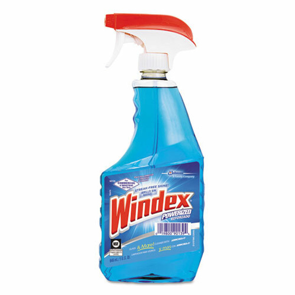 Windex Powerized Glass Cleaner with Ammonia-D, 32 oz Trigger Bottle