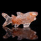 Red Fire Harlequin Quartz Shark Carving
