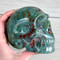 Raven's Carved Classic Style Purple Charoite Crystal Skull