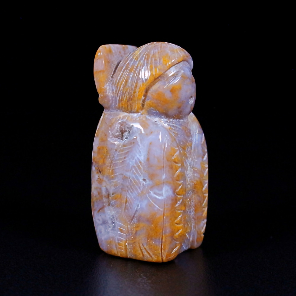 メソポタミア　石偶 Corn Maiden Rio Viejo Agate Native American Zuni Fetish