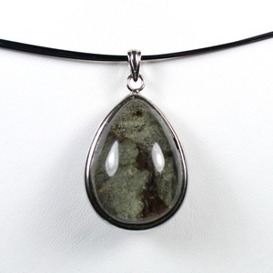 Garden Quartz Crystal Sterling Silver Necklace Pendant