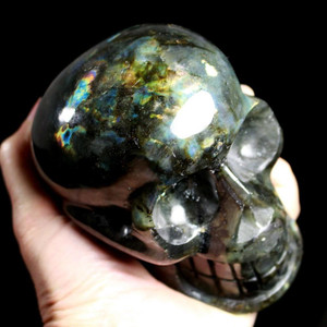 Labradorite Crystal Skull 4.6"