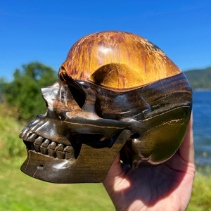 Raven's High Definition Mara Mamba Tiger Eye Crystal Skull