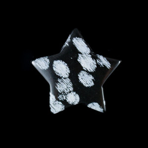 Snowflake Obsidian Crystal Gemstone Star (1 piece)