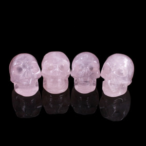 Rose Quartz Crystal Skull 1.5" (40mm)