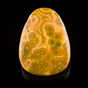 Yellow Ocean Jasper Gemstone Pendant Bead