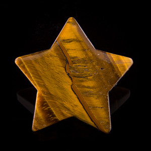 Gold Tiger Eye Crystal Gemstone Star