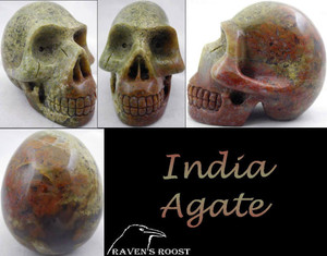 Raven's Indian Agate Crystal Skull
