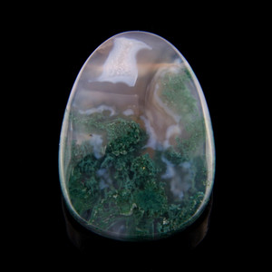 Moss Agate Gemstone Pendant Bead