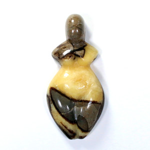 Septarian Nodule Stone Carved Goddess