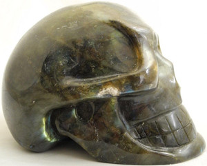 Raven's Colorful Old Stock Labradorite  Crystal Skull