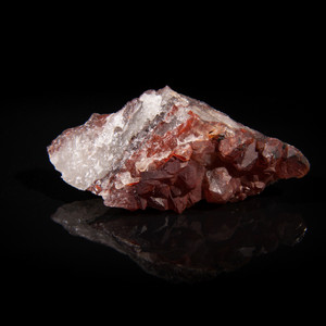Red Quartz Hematite Included Crystal Mineral Specimen Morocco