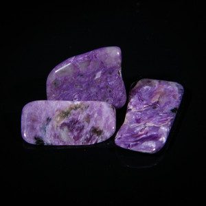 Charoite Tumbled Stones 3 Pieces