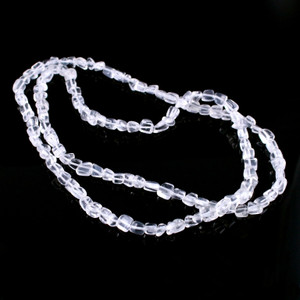 Moon Quartz Beads Necklace 35"