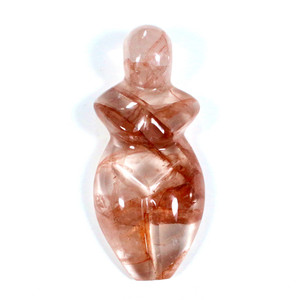 Red Hematoid Fire Quartz Crystal Mother Earth Gaia Goddess
